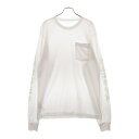 CHROME HEARTS(クロムハーツ) サイズ:L Old English Neck Logo L/S Tee ネック ロゴ プリント 長袖Tシャツ ホワイト【中古】【程度B】【カラーホワイト】【取扱店舗原宿】