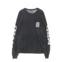 CHROME HEARTS(クロムハーツ) サイズ:M Vertical Logo Tee ヴァーティカルロゴ 長袖Tシャツ 胸ポケットロゴ バックロゴ 長袖カットソー ホワイト/ブラック【中古】【程度B】【カラーブラック】【取扱店舗OneStyle新宿店】