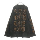 BALENCIAGA(バレンシアガ) サイズ:2 23SS Heavy Metal Long Sleeve T-shirt ヘビーメタルロゴ ダメージ加工長袖T...