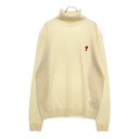 AMI Alexandre Mattiussi(アミアレクサンドルマテュッシ) サイズ:L Logo Embroidery Turtle Neck Knit S...