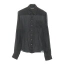 CHROME HEARTS(クロムハーツ) サイズ:S LOOSEENDS LS WOVEN ルーズエンド シルクシャツ ブラック【中古】【程度B】【カラーブラ...