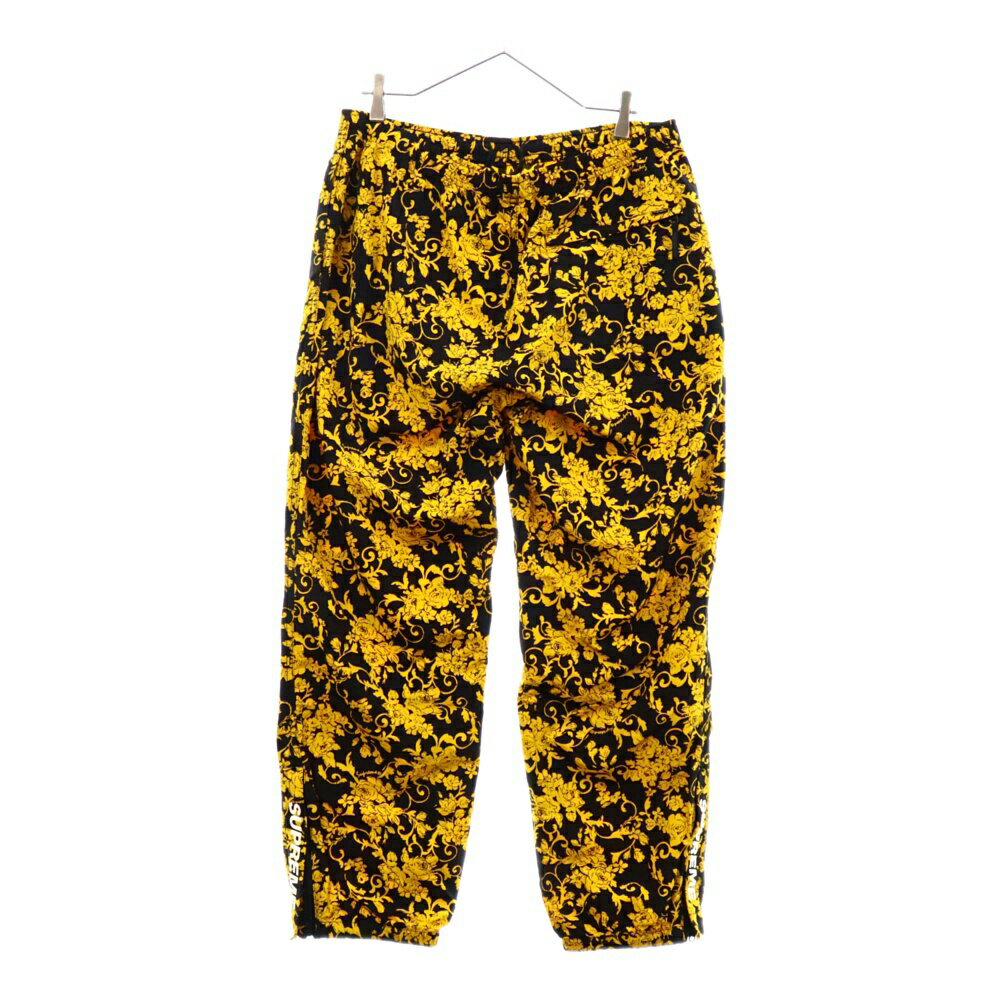 SUPREME(シュプリーム) サイズ:L 20SS Warm Up Pant black Floral 総柄 ナイロン ウォームアップ パンツ イエロー/ブラック【中古】【程度A】【カラーイエロー】【取扱店舗BRING THRIFT CLOSET 幕張店】