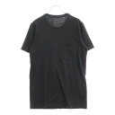 CHROME HEARTS(クロムハーツ) サイズ:S Cross Patch Pocket S/S Tee クロスパッチスクロールラベル ポケット付き 半袖Tシャツ ブラック【中古】【程度B】【カラーブラック】【取扱店舗BRING心斎橋店】