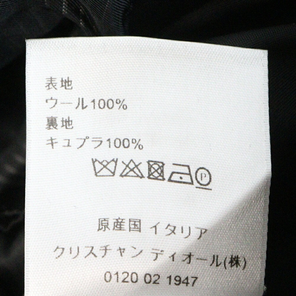 Dior HOMME(ディオールオム) サイズ:44 18SS Bee刺繍アトリエロゴパッチテーラードジャケット ブラック 863C236O4178【中古】【程度B】【カラーブラック】【取扱店舗名古屋】
