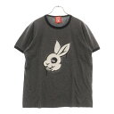 BYS DNT CRY(ボーイズドントクライ) サイズ:XL 両面プリント クルーネック 半袖 リンガーTシャツ カットソー ブラック【中古】【程度B】【カラー...