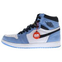 NIKE(ナイキ) サイズ:26.0cm AIR JORDAN 1 RETRO HIGH OG UNIVERCITY BLUE 555088-134 エアジョーダン ハイ ユニバーシティーブルー ハイカットスニーカー US8/26cm ブルー/ホワイト【中古】【程度B】【カラーブルー】【取扱店舗BRING京都河原町店】(4)
