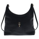 CHROME HEARTS(クロムハーツ) VIV ダガー装飾レザーショルダー トート バッグ シルバー/ブラック レディース【中古】【程度A】【カラーブラック...