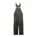 CHROME HEARTS(クロムハーツ) サイズ: OVERALL クロスボールボタンレザーオーバーオール 裏地エルメス ブラック【中古】【程度B】【カラーブラック】【取扱店舗OneStyle原宿店】