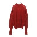 MAATEE&SONS(マーティーアンドサンズ) サイズ:3 23AW 強撚SHETLAND FINELAMB ARMY SWEATER モックネックウールニットセーター レッド MT3303-0124B【中古】【程度B】【カラーレッド】【オンライン限定商品】(4)