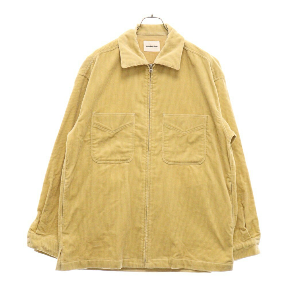 monkey time(モンキータイム) サイズ:XL コーデュロイ ジップアップジャケット ベージュ 8311-173-0508【中古】【程度B】【カラーベージュ】【オンライン限定商品】のサムネイル