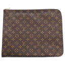 LOUIS VUITTON(ルイヴィトン) モノグラム ポッシュ・ドキュマン クラッチバッグ ブラウン M53456 TH8907【中古】【程度B】【カラーブラウン】【オンライン限定商品】