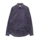 PETER TAYLOR(ピーターテイラー) サイズ:46 Ron Herman別注 長袖ストライプシャツ ブラック/ブルー 2820700112【中古】【程度...