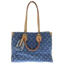 LOUIS VUITTON(ルイヴィトン) サイズ:MM モノグラムデニム オンザゴーMM トートバッグ インディゴ M46871/RFIDタグ【中古】【程度A...