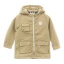 KITH(キス) サイズ:4/5 フード付きラバーロゴジップアップジャケット ベージュ キッズ KHK010035【中古】【程度A】【カラーベージュ】【オンライ...