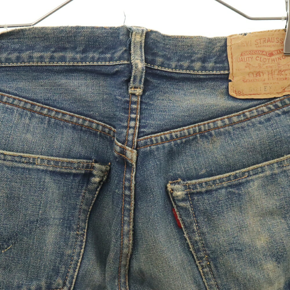 Levi's(リーバイス) サイズ:W32/L38 60S VINTAGE 501EXX BIG E ギャラ無し紙パッチ ボタン裏J Vステッチ センターセットループ ヴィンテージ ボタンフライデニムパンツ インディゴ【中古】【程度B】【カラーブルー】【取扱店舗AWESOME原宿店】