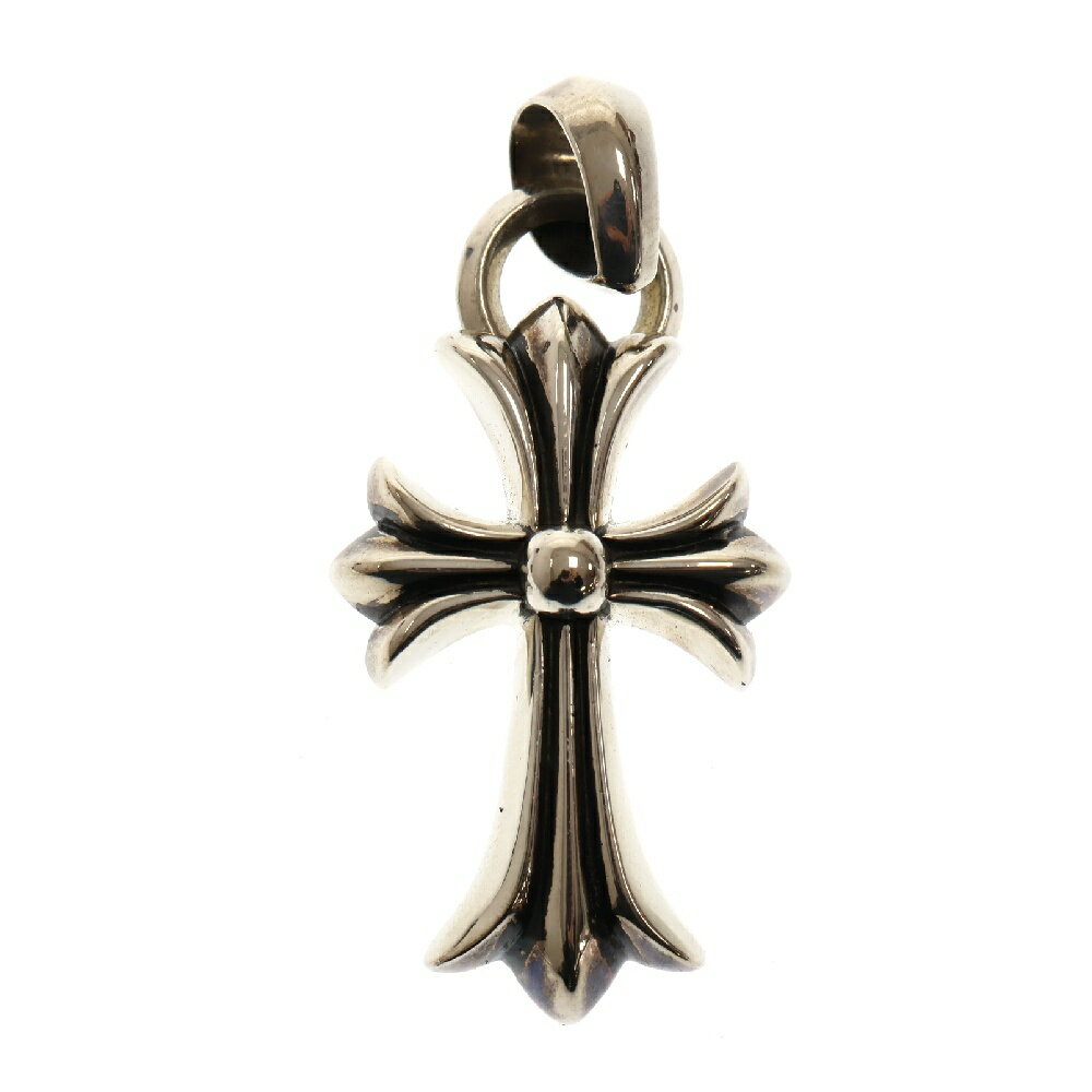 CHROME HEARTS(クロムハーツ) CH CRS SML W BALE スモールCHクロスベイル Wベイル シルバーネックレストップ 国内ギャラあり 袋、国内ギャラ【新古品/中古】【程度S】【カラーシルバー】【取扱店舗渋谷】