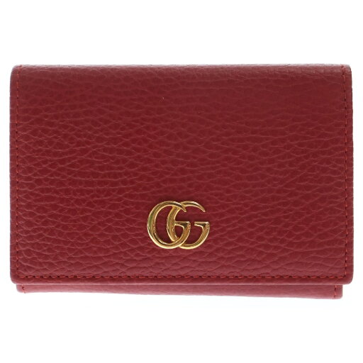 GUCCI(グッチ) GGマーモント カードケース レッド レザー 名刺入れ 474748【中古】【程度A】【カラーレッド】【オンライン限定商品】 GUCCI(グッチ) GGマーモント カードケース レッド レザー 名刺入れ 474748【中古】【程度A】【カラーレッド】【オンライン限定商品】