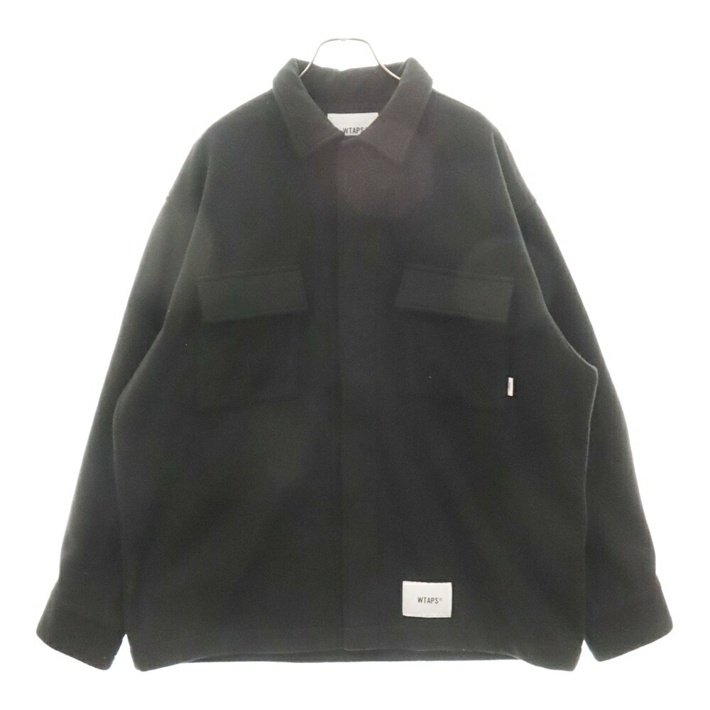 WTAPS(ダブルタップス) サイズ:2 24AW OBJ LS POLY FLEECE ボタンスナップ フリースシャツジャケット ブラック 242TQDT-SHM05