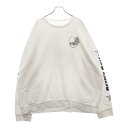 CHROME HEARTS(クロムハーツ) サイズ:XXL DEADLY DOLL ハートプリント クルーネック スウェット ホワイト【中古】【程度C】【カラーホワイト】【取扱店舗OneStyle名古屋パルコ店】