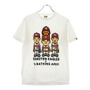 A BATHING APE(アベイシングエイプ) サイズ:M ×楽天イーグルス フロントプリント クルーネックコットン半袖Tシャツ ホワイト【新古品/中古】【程度S】【カラーホワイト】【取扱店舗BRING仙台店】