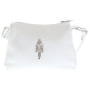 CHROME HEARTS(クロムハーツ) CHICKEN NUGGET SM チキンナゲット ラージダガーレザーハンドバッグ ホワイト【中古】【程度A】【カラ...