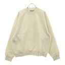 FOG Essentials(エフオージー エッセンシャルズ) サイズ:L CREWNECK SWEATSHIRT ラバーロゴプリント クルーネックスウェットトレーナー クリーム【新古品/中古】【程度S】【カラーホワイト】【取扱店舗渋谷】