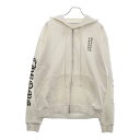 CHROME HEARTS(クロムハーツ) サイズ:M SWTSHRT HD ZIP グリッター アームロゴジップアップパーカー ホワイト【中古】【程度B】【カラーホワイト】【取扱店舗渋谷】