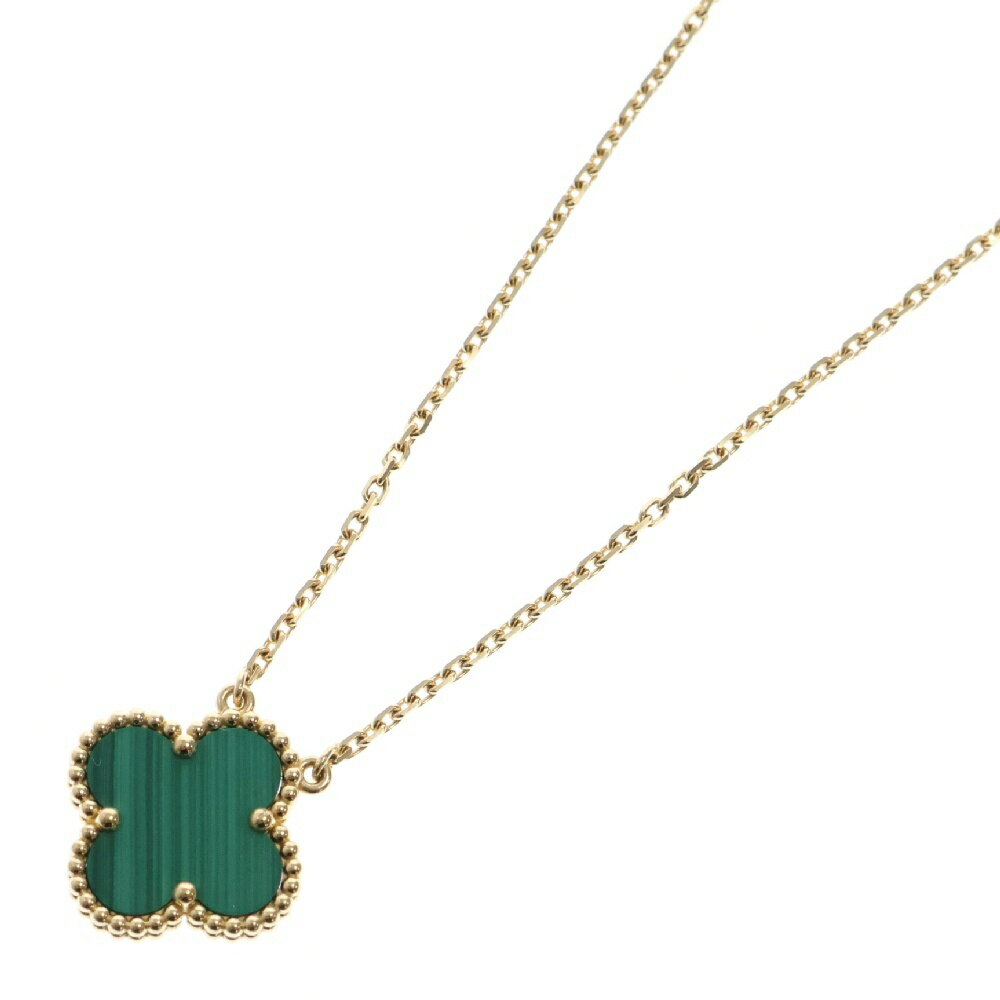 Van Cleef & Arpels(ヴァンクリーフアンドアーペル) ヴィンテージアルハンブラ マラカイト ネックレス K18YG イエローゴールド VCAR09VA00【中古】【程度A】【カラーイエロー】【取扱店舗WASTE_NOT名古屋店】のサムネイル