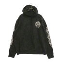 CHROME HEARTS(クロムハーツ) サイズ:XL SWTSHRT PLVR セメタリークロス総柄プリント プルオーバーパーカー ブラック【新古品/中古】【程度S】【カラーブラック】【取扱店舗WASTE_NOT名古屋店】