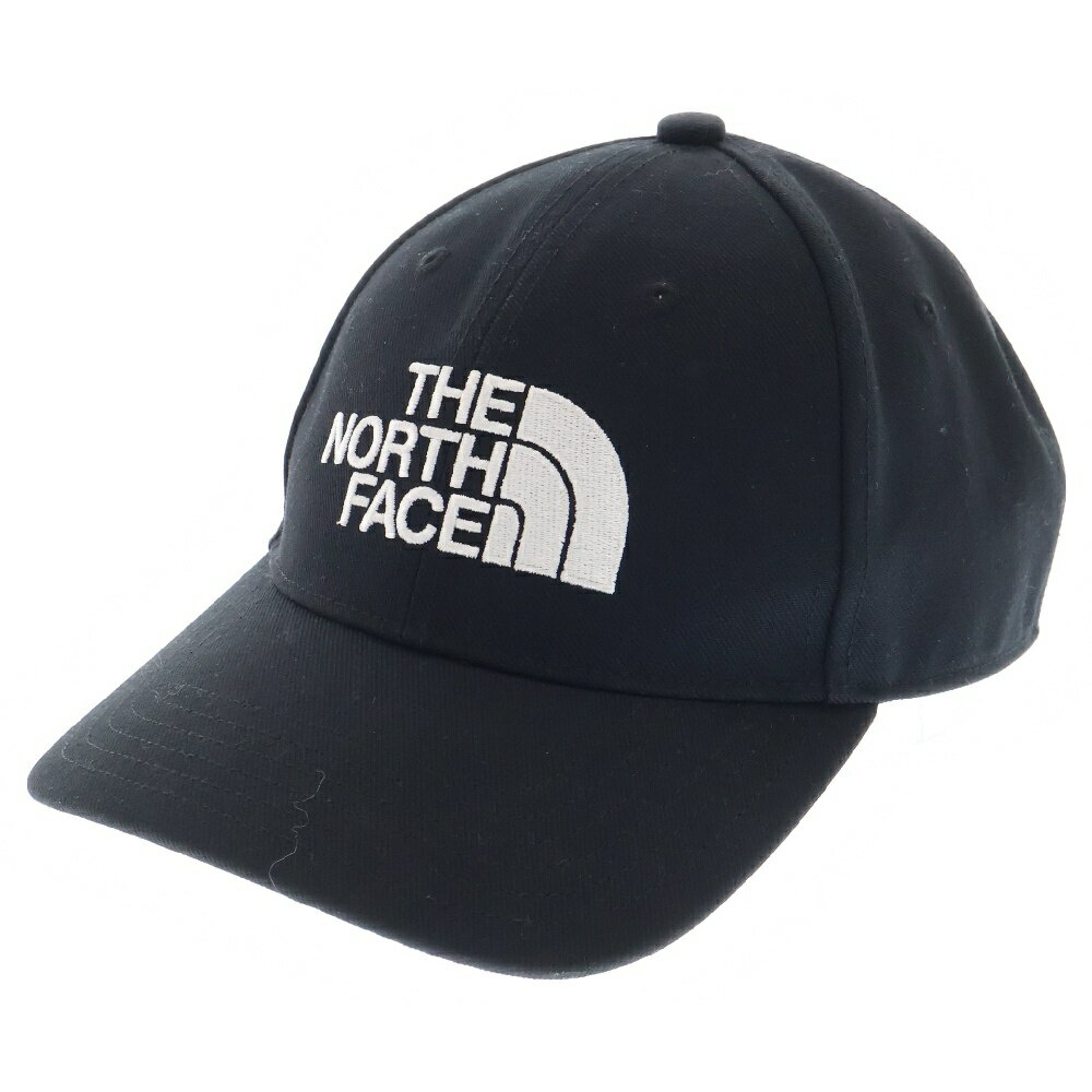 THE NORTH FACE(ザノースフェイス) サイズ:F TNF Logo Cap NN42242 ロゴ刺繍ベースボールキャップ 帽子 ブラック【中古】【程度B】【カラーブラック】【オンライン限定商品】