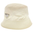 【sale対象】PRADA(プラダ) サイズ:L RENYLON BUCKET HAT トライアングルロゴ ナイロン バケットハット 帽子 2HC137 2DM...