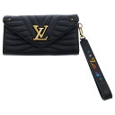 LOUIS VUITTON(ルイヴィトン) ニューウェーブ ロングウォレット ノワール ブラック ゴールド金具 長財布 M63298【中古】【程度A】【カラーブ...
