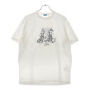 KITH(キス) サイズ:M Donald Duck Sketch Vintage Tee ディズニー クルーネック 半袖Tシャツ カットソー ホワイト KHM...