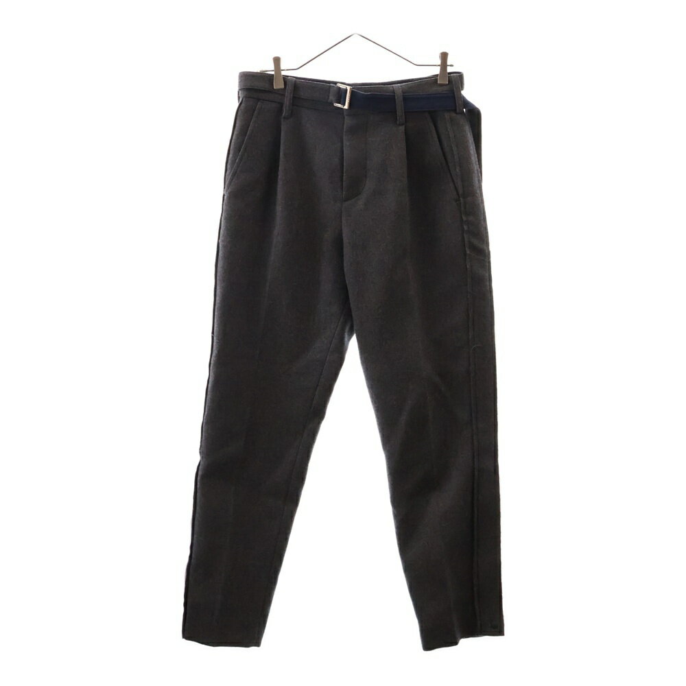 Sacai(サカイ) サイズ:0 21SS ドローストリングロングパンツ グレー 面倒く 21-02504M【中古】【程度B】【 Sacai(サカイ) サイズ:0 21SS ドローストリングロングパンツ グレー 面倒く 21-02504M【中古】【程度B】【