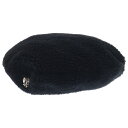 CHROME HEARTS(クロムハーツ) ハートボタンレザー切り替えベレー帽子 ブラック/シルバー【中古】【程度A】【カラーブラック】【取扱店舗原宿】
