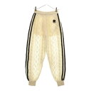 GUCCI(グッチ) サイズ:S 23SS ×ADIDAS Mohair Bottom アディダス モヘアボトム ニットパンツ ホワイト レディース 72150...