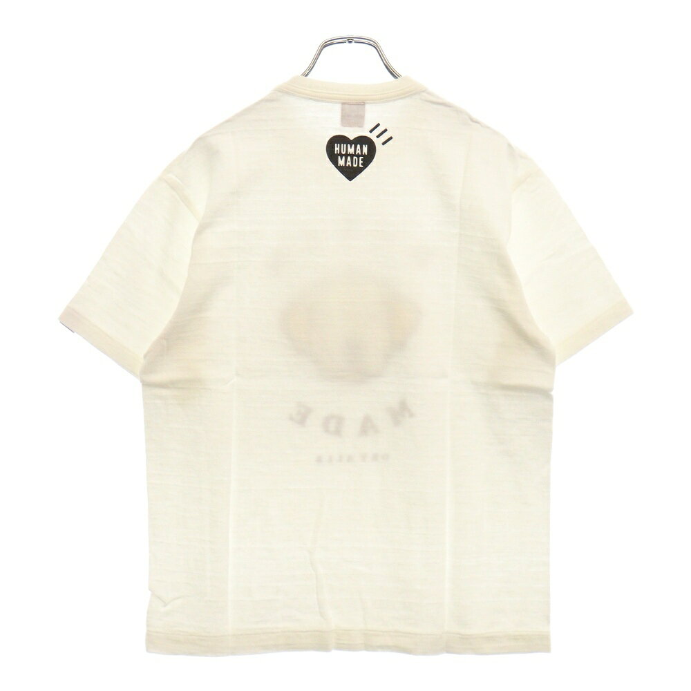 HUMAN MADE(ヒューマンメイド) サイズ:M Dog Head T-shirt ドッグ ヘッド クルーネック 半袖Tシャツ カットソー ホワイト HM23TE012【中古】【程度A】【カラーホワイト】【取扱店舗BRING心斎橋店】