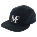 MONCLER(モンクレール) サイズ:F ×FRAGMENT DESIGN BASEBALL H209U3B000040 04863 フラグメントデザイン MFロゴ刺繍キャンプキャップ 帽子 ブラック【中古】【程度B】【カラーブラック】【オンライン限定商品】