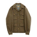 GUCCI(グッチ) サイズ:48 Gロゴ 総柄 モノグラム 金ボタン ジャケット ブラウン シルク混 742801 ZAM7E【新古品/中古】【程度S】【カラーブラウン】【取扱店舗渋谷】