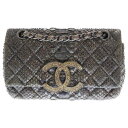 CHANEL(シャネル) マトラッセ パイソン レザー クリスタルフラップ チェーン ショルダー バッグ パイソン【中古】【程度B】【カラーブラウン】【取扱店舗...