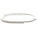 【sale対象】TIFFANY & Co.(ティファニー) サイズ:S ロック ナロー バングル Au750 d1.09ct ハーフパヴェ ダイヤモンドバングル...