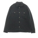 CHROME HEARTS(クロムハーツ) サイズ:XL WORK DOG クロスボールボタンワークドッグ長袖シャツ ジャケット ブラック【中古】【程度B】【カ...