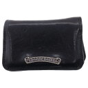 CHROME HEARTS(クロムハーツ) CARD CASE グロメット付きレザーカードケース ブラック/シルバー【中古】【程度B】【カラーブラック】【取扱店...