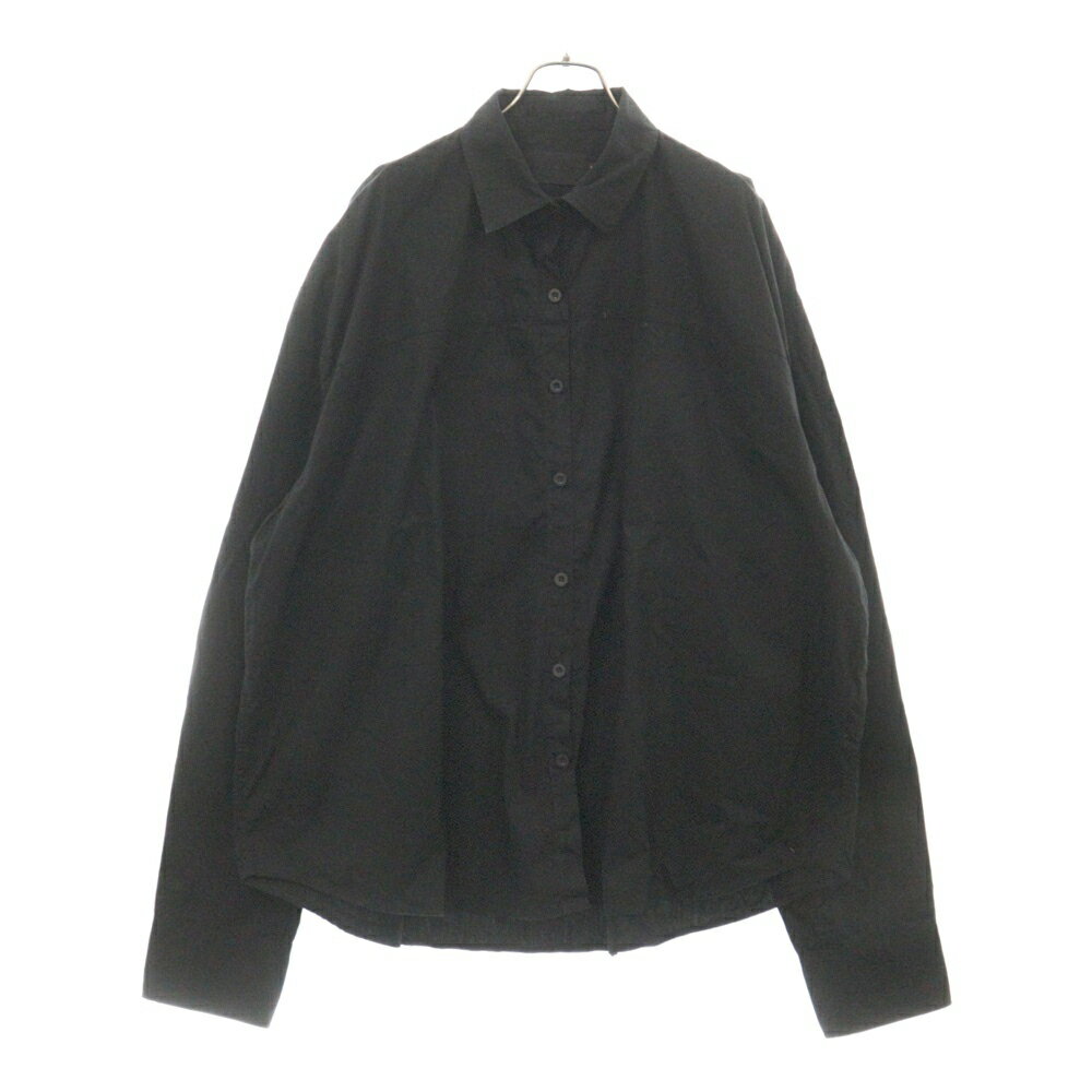 【sale対象】VEINDALS(ヴェインダルス) サイズ:M OUTWEAR LARGE FIT BACK NECK PRINT SHIRTS ラージフィット バックネックプリント 長袖シャツ ブラック【中古】【程度B】【カラーブラック】【オンライン限定商品】