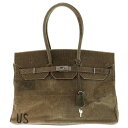 READY MADE(レディメイド) サイズ:M Travel Bag トラベルバッグ 再構築 トートバッグ オリーブ【中古】【程度B】【カラーグリーン】【取扱...