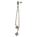 CHROME HEARTS(クロムハーツ) DICE DBL ダブルダイス ドロップピアス シルバー【中古】【程度B】【カラーシルバー】【取扱店舗原宿】