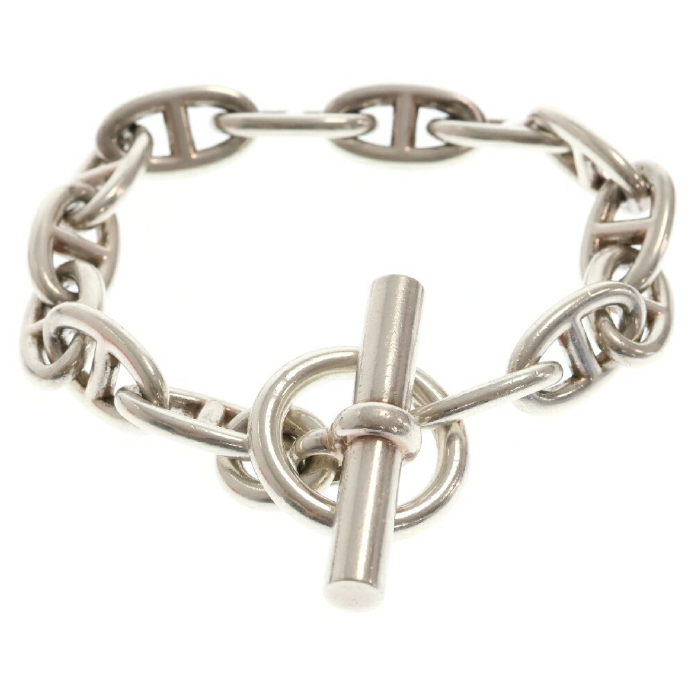 HERMES(エルメス) サイズ:14LINK Chaine d'Ancre GM シェーヌダンクル チェーンブレスレット 14LINK シルバー【中古】【程度B】【カラーシルバー】【取扱店舗名古屋】