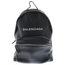 BALENCIAGA(バレンシアガ) エブリデイ バックパック ブラック レザー 502847 リュック【中古】【程度B】【カラーブラック】【取扱店舗BRING...