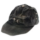 THUG CLUB(サグクラブ) サイズ:OS 24AW Bio Army Cap デニム アーミーキャップ 帽子 ブラック TC24AC2106【新古品/中古】【程度S】【カラーブラック】【オンライン限定商品】(4)
