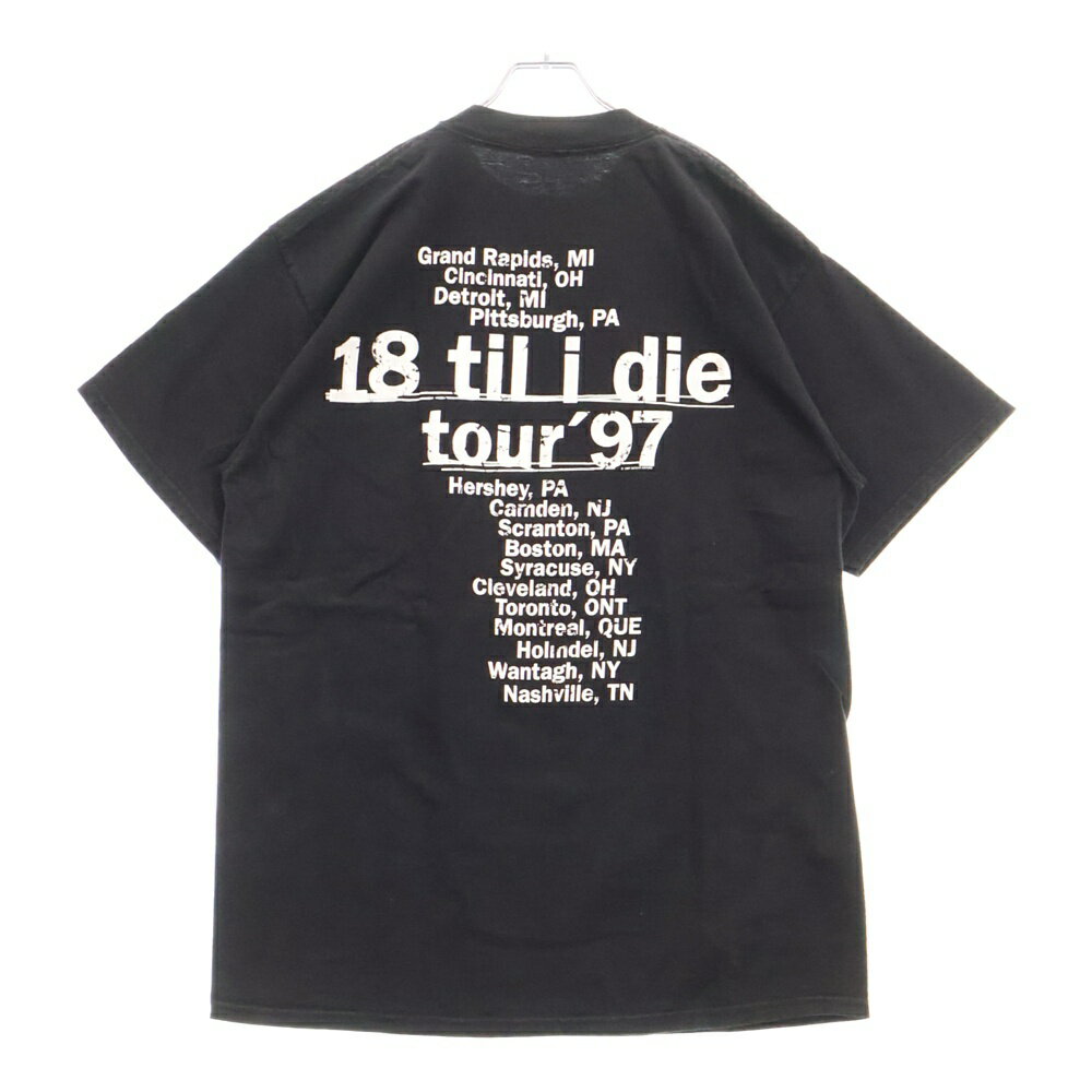 VINTAGE(ヴィンテージ) 90s BRYAN ADAMS ブライヤン アダムス 両面プリント Tシャツ 半袖カットソー ブラック【中古】【程度B】【カラーブラック】【取扱店舗AWESOME原宿店】